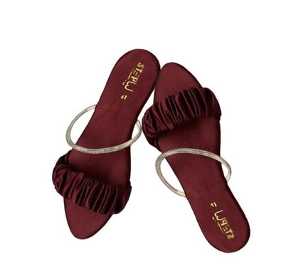 Classy Ladies Sandals | Girls Sandals For Party Wear | Flatt Slippers