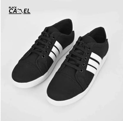 Black Camel Sneakers For Men | Black Color Shoes For Men (asiwen 39-44)