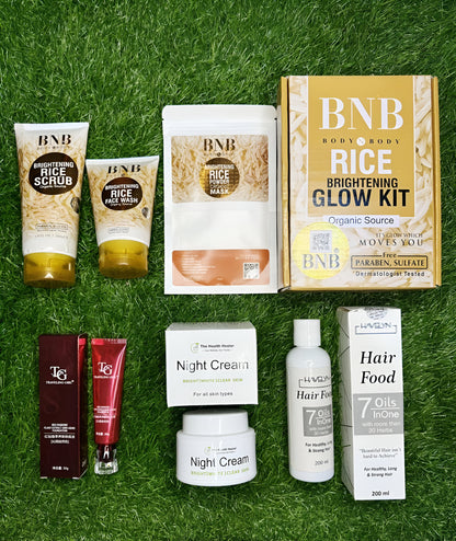 7-in-1 Brightening Rice Skincare Set – Complete Glow & Hydration Kit