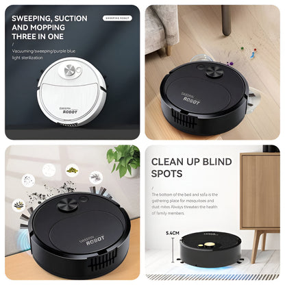 Portable Wireless Smart Mini Sweeping Robot Mopping 3 In1 Rechargeable Cleaning Machine Vacuum Cleaner For Home Office Robot (random Colors)